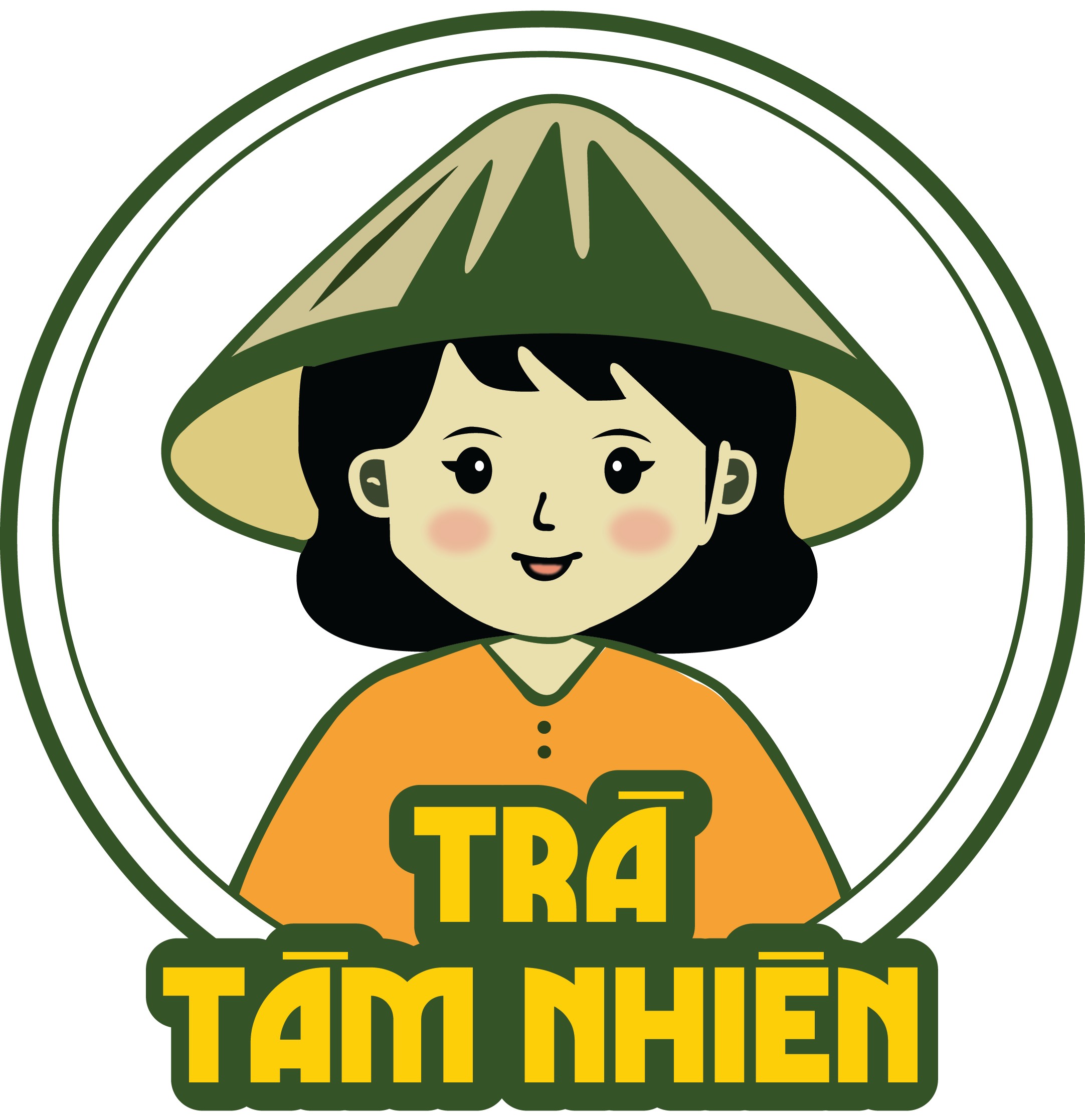 logo trà tâm nhiên